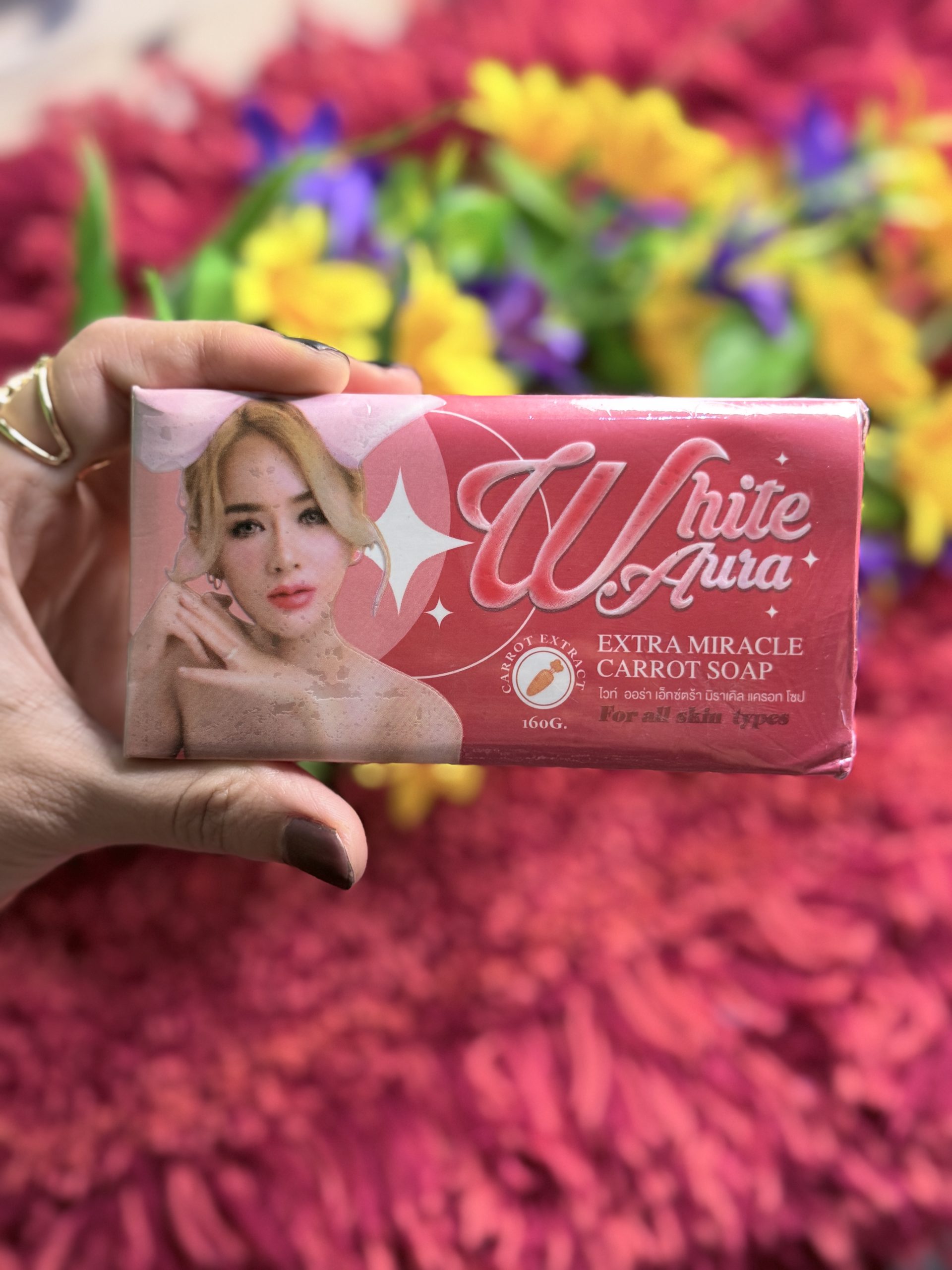 IMG_1751 White Aura Miracle Carrot Soap(160g) - Image 1